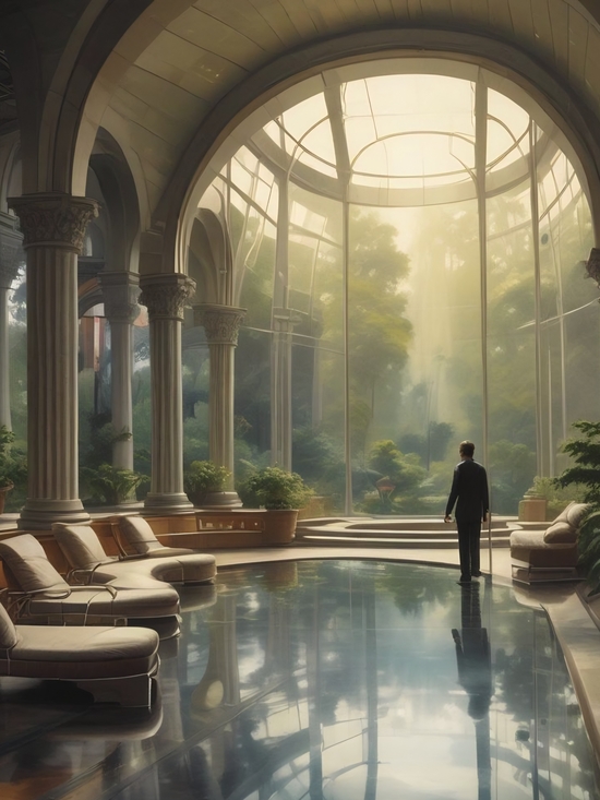 Seaglasscoaztallemonades.com Other - Sunlit Conservatory Art Print - Green & Cream